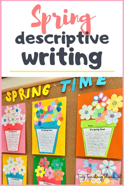 Kindergarten Spring Crafts, Spring Writing Activity, April Writing, Writing Kindergarten, Spring Writing Prompts, April Activities, Writing Craftivity, Spring Writing, 2nd Grade Writing