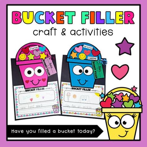 The Sporty Teacher | Teachers Pay Teachers Bucket Filler Craft, Bucket Filler Book, Bucket Filling Activities, Be A Bucket Filler, Bucket Filler Activities, National Holiday Calendar, Bucket Crafts, Bucket Fillers, Fill Your Bucket