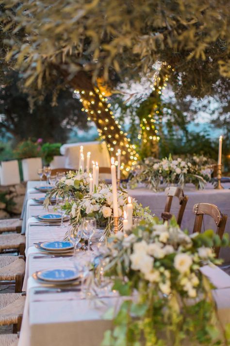 Photography: Anna Roussos - Photographer - annaroussos.com Venue: Agreco Farm… Agreco Farm, Greek Wedding Theme, Wedding Reception Dinner, Farm Wedding Venue, Floral Event Design, Dinner Decoration, Greece Wedding, Greek Wedding, Luxury Destination Wedding