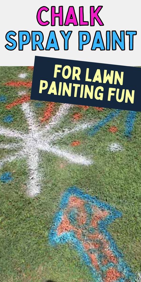 Fun spray paint activity. Fun idea for an outdoor celebration or party! How to make chalk paint! Spray Chalk Paint, Pta Events, Spray Chalk, Chalk Spray Paint, Make Chalk Paint, Paint Games, Homemade Paint, Outdoor Celebration, Grass Painting