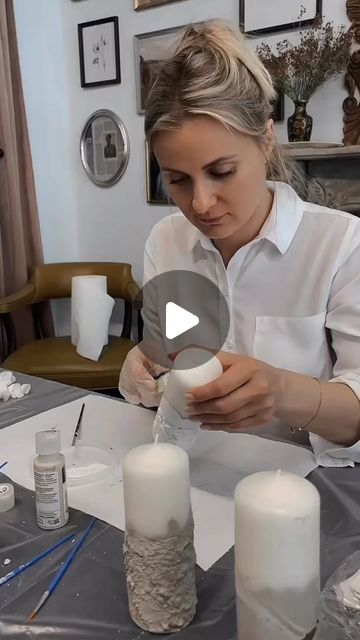 LUXURY CONCRETE CANDLES• COURSES on Instagram: "You are the creator of your life, and you can become anyone you desire. For me, art started as a form of therapy and a simple hobby. When you genuinely enjoy what you do, people can’t help but love it. They began asking me to share my creations, and some even started purchasing my products faster than I could list them on my website. My hobby turned into a profitable business, and it completely transformed my life. This journey is a testament to the power we all have within us. You have the potential to shape your own path and be whoever you aspire to be. It all begins with that initial spark of passion, just as it did for me. ✨ I encourage you to find a hobby that brings you joy and fulfillment. Discover what makes you happy and follo Molds For Candle Making, Home Decor Candles, Luxury Candles Inspiration, How To Decorate Candles, Candle Making Aesthetic, Unique Candle Making Ideas, Artistic Candles, Diy Concrete Candle, Find A Hobby