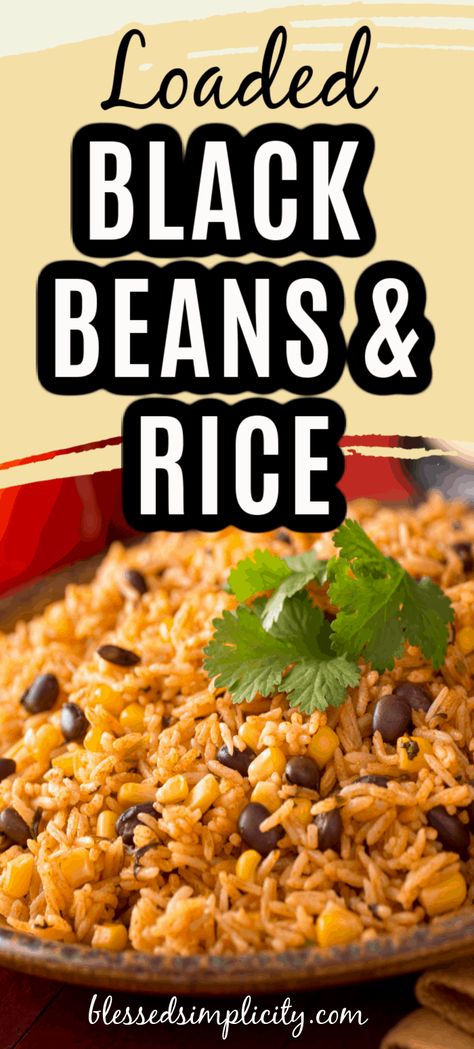 Instant Rice Recipes, Black Beans And Rice Recipe, Quick Rice Recipes, Recipes Using Rice, Black Beans Rice, Black Bean Casserole, Meatless Meals Healthy, Quick Rice, Rice And Beans Recipe