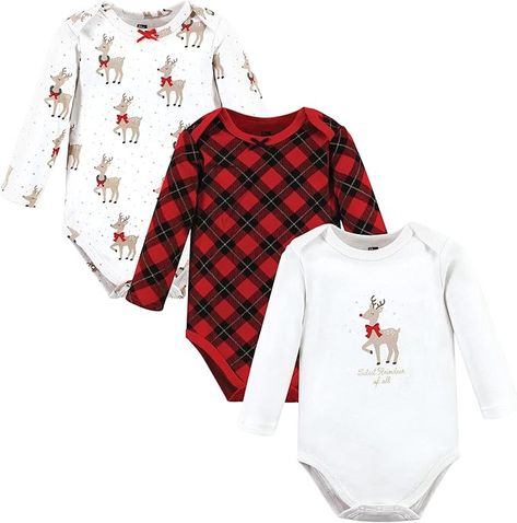 Amazon.com: Hudson Baby unisex-baby Cotton Long-sleeve Bodysuits: Clothing, Shoes & Jewelry Christmas Baby Clothes, Pajamas Christmas, Christmas Apparel, Hudson Baby, Infant Girls, Western Christmas, Cotton Bodysuit, Christmas Blankets, One Piece Outfit