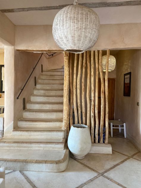 Wabi Sabi Interior, African House, Boho Chic Living Room, Stair Case, Interior Stairs, Beach House Design, Deck Decorating, Glass House, Curtains Living Room