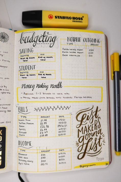 Money Tracker Journal, Finance Bullet Journal Layout, Bullet Journal Ideas Saving Money, Money Folder Budget, Monthly Budget Journal Layout, Bullet Journal Beginning Pages 2023, Budget Planning Aesthetic, Finance Journal Ideas, Bujo Money Tracker