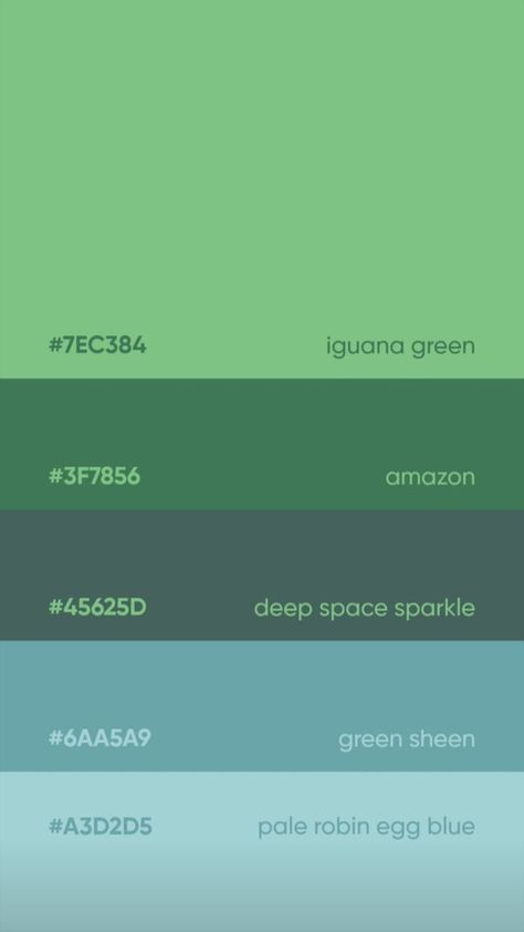 Green To Blue Color Palette, Green Blue Colour Scheme, Green Color Palette Graphic Design, Green Gradient Palette, Color Palette With Green And Blue, Blue And Green Pallette, Color Swatches Green, Blue Green Pallete Color, Green And Blue Pallet