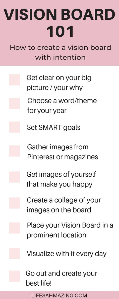 How to create a vision board for purposeful and intentional living. Vision boards are powerful tools to help create positive mindsets, give your life direction and be intentional about your goals. #visionboard #intentionalliving #manifestation #personaldevelopment Vision Board 101, Creative Vision Boards, Vision Board Workshop, Vision Board Diy, Create A Vision Board, Vision Board Planner, Vision Board Template, Vision Board Examples, Vision Board Party