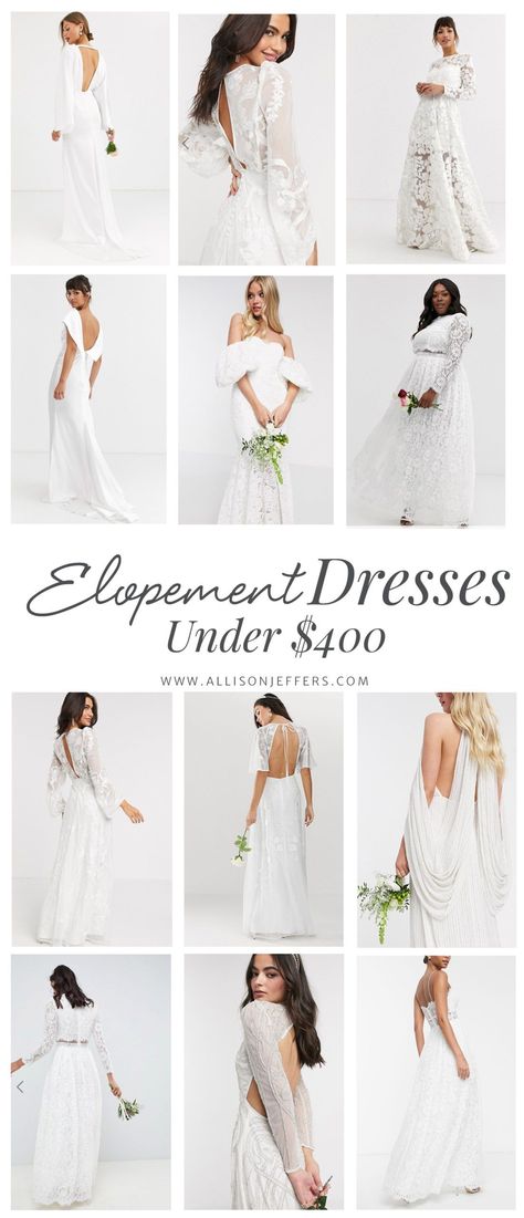 white bridal dresses for elopements, intimate, weddings and micro weddings from Lulus | short wedding dress | casual wedding dress | wedding dress for elopements | elopement ideas | wedding ideas | intimate wedding ideas | bridal jumpsuits| white jumpsuits Asos Bridal Dress, Short Wedding Dress Casual, Lace Bodice Wedding Dress, Wedding Dress Casual, Elopement Dresses, Beautiful Elopement, White Jumpsuits, Crop Top Wedding Dress, Bodice Wedding Dress