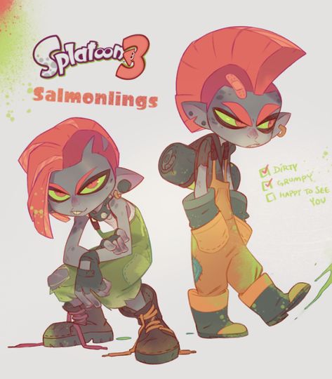 Nicholas Kole Splatoon Design, Nicholas Kole, Splat Tim, Splatoon Memes, Nintendo Splatoon, Splatoon 2 Art, Splatoon Comics, Salmon Run, Nintendo Art