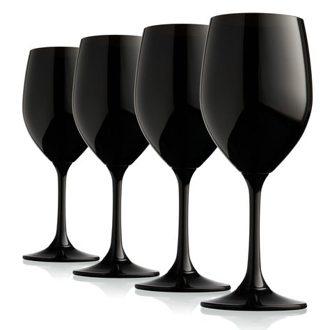 PRICES MAY VARY. Lefonte colored wine glasses in a variety of stunning tones are the perfect addition to any glassware collection Whether you are hosting a dinner party or an evening with friends, these colorful wine glasses set are sure to impress Makes a wondeful housewarming gift or gifts for any occassion Lead free; Dishwasher safe Lefonte Wine Glasses, Stemmed Wine Glasses, Wine Glass Cups, Red Wine Glasses, Crystal Drinking Glasses - Black, Set of 4 Black Drinking Glasses, Colorful Wine Glasses, Crystal Drinking Glasses, Black Wine Glasses, Colored Wine Glasses, Wine Glass Cup, Glass Cup Set, Crystal Stemware, Red Wine Glasses