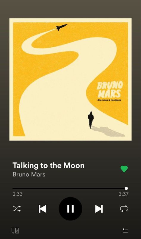 Bruno Mars Spotify Screenshot, Bruno Mars Songs, Typography Art Quotes, Indie Music Playlist, Musica Spotify, Talking To The Moon, Music Collage, Soul Songs, Music Recommendations