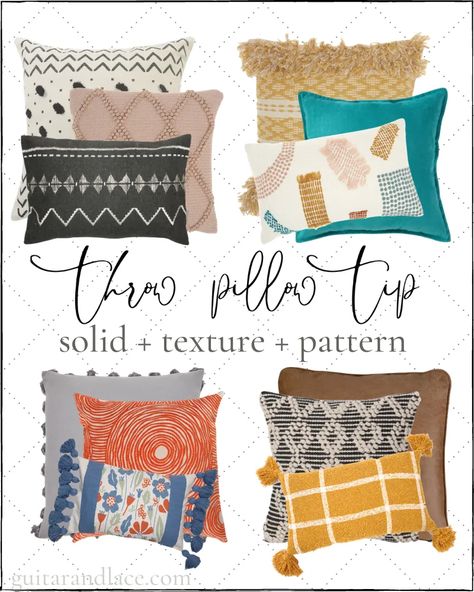 Styling Pillows On Couch, Walmart Throw Pillows, Throw Pillow Combinations, Pillows Living Room, Pillow Mixing, Neutral Throw Pillows, Bohemian Living Rooms, Throw Pillows Living Room, Life Styles