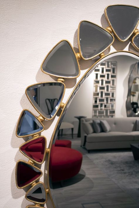 Shape Interior Design, Dubai Design District, Unusual Mirrors, Shape Mirror, Dubai Design, Mirror Installation, Christopher Guy, Art Pierre, Mirror Framed