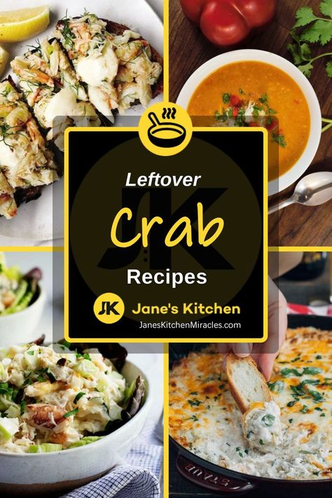 Crab Leftover Recipes, Leftover Seafood Recipes, Leftover Crab Meat, Blue Crab Meat Recipes, Leftover Crab Cakes, Leftover Snow Crab Meat Recipe, What To Make With Crab Meat, Leftover Crab Leg Meat Recipe, Leftover Crab Recipes