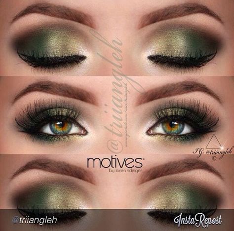 Top 10 Simple Smokey Eye Makeup Tutorials for Green Eyes Eye Shadow Application, Different Eyes, Make Up Gold, Smokey Eye Easy, Green Smokey Eye, Hazel Eye Makeup, Trendy Eyeshadow, Look Rose, Smokey Eye Makeup Tutorial