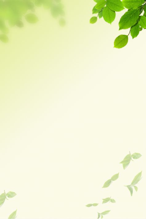 Small Fresh Spring Green Leaf H5 Background Simple Powerpoint Templates, Green Leaf Wallpaper, Green Leaf Background, Artsy Background, Very Beautiful Flowers, Spring Background, Banner Background Images, Background Images Hd, Simple Background Images