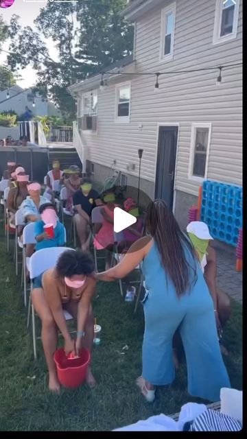 Water Bucket Relay, Water Bucket Game, Water Balloon Games For Adults, Water Polo Banquet Ideas, Bucket Water Game, Adult Water Games, Water Kickball, Water Games For Kids Outdoor, Adult Water Games Party Ideas