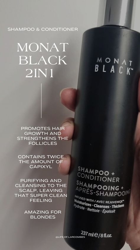 Monat Hair Products, Monat Black Shampoo, Monat Black, Monat Products, Black Shampoo, Shampoos And Conditioners, Mens Shampoo, Strengthen Hair, Cleansing Shampoo