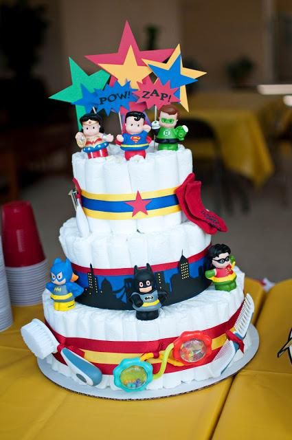 Marvel Baby Shower, Gifts For Sister In Law, Luke Davis, Superhero Cupcake Toppers, Bebe Shower, Superhero Baby Shower, Shower Vintage, Baby Superhero, Super Hero Theme