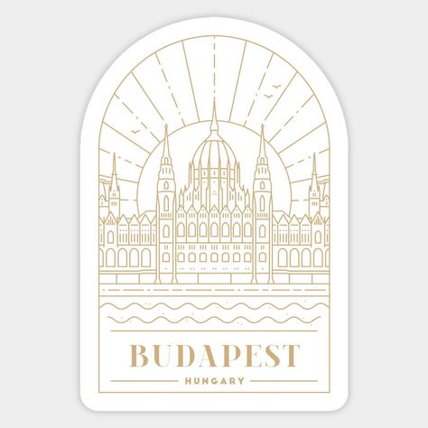 Budapest, Hungary - Gold Sticker Budapest Tattoo Ideas, Budapest Tattoo, Firefly Art, Sticker Tattoo, Gold Stickers, Unique Tattoo Designs, Custom Tattoo Design, Professional Tattoo, Dream Tattoos