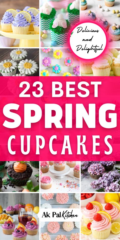 Indulge in the sweetest spring cupcakes and Easter treats with these mouthwatering spring dessert recipes. Decorate your easter cupcakes with pretty pastel colors, floral designs, or festive Easter bunnies and egg shapes. These spring cupcake ideas will inspire you to get creative in the kitchen and impress your guests with these adorable and delicious spring desserts. So, gather your ingredients, preheat your oven, and start baking these delightful easter cupcakes today! Spring Cupcake Ideas, Easter Cupcakes Decoration, Easter Cupcakes Easy, Easter Cups, Spring Recipes Dessert, Spring Cupcakes, Spring Dessert, Mothers Day Cupcakes, Spring Baking