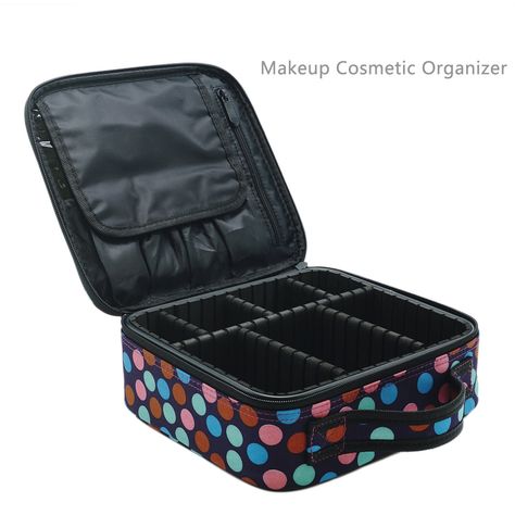 Makeup Train CaseTravel Makeup CaseCosmetic CaseMakeup Cosmetic Organizer BagPortable Profession Artist Storage BagTool Case with Adjustable Dividers Wavelet point *** Check out the image by visiting the link.(It is Amazon affiliate link) #MakeupForWomenIdeas Artist Storage, Makeup Bag Organizer, Mirror Pattern, Large Makeup Bag, Makeup Train Case, Makeup Training, Women Ideas, Makeup Bag Organization, Brush Hair