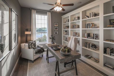 Cozy Home Office, Creative Office, Highland Homes, Home Office Storage, Model Home, Home Office Space, Design Office, Space Decor, San Antonio Texas