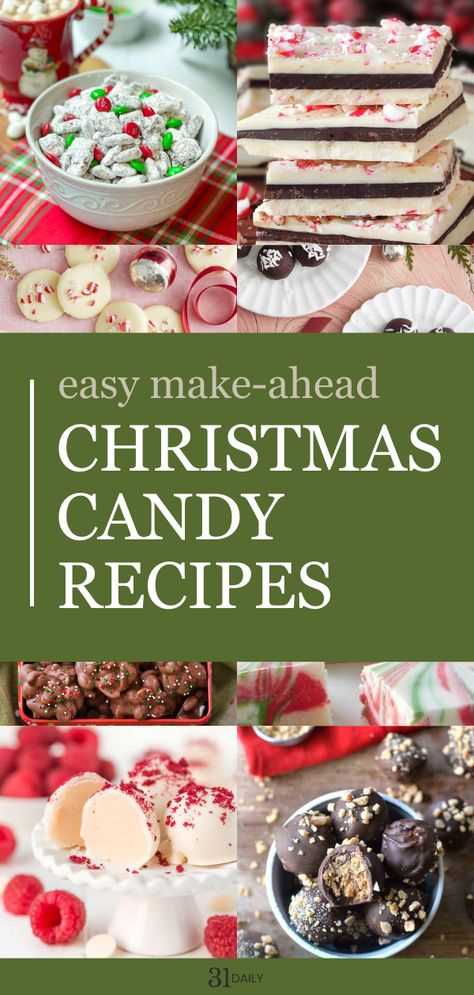 The season is near! Let’s get started with these easy make-ahead Christmas candy recipes to celebrate the holidays! Hot Chocolate Fudge Recipe, Homemade Christmas Candy, Christmas Candy Easy, Christmas Candy Homemade, Easy Christmas Candy Recipes, Christmas Sweet Treats, Candy Recipe, Christmas Food Gifts, Candy Recipes Homemade