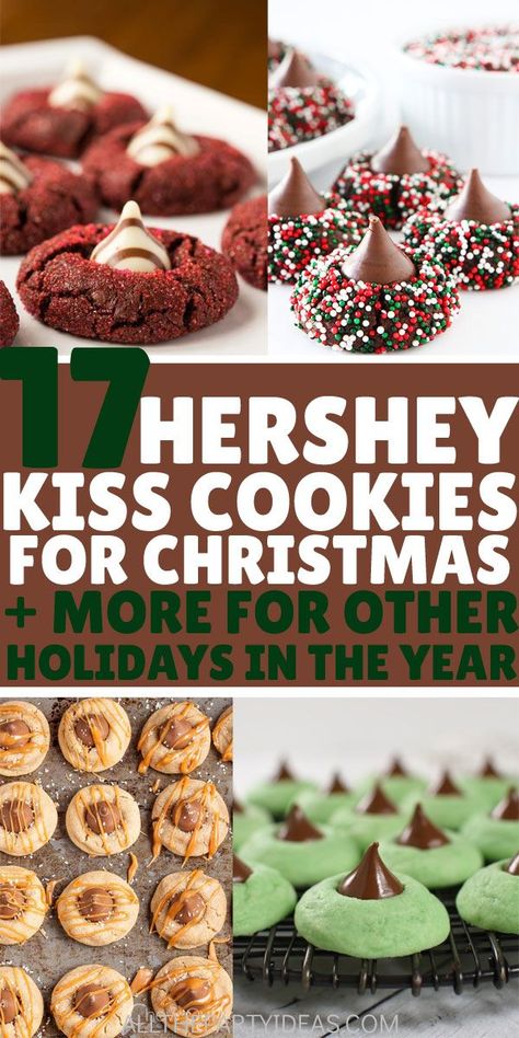 Cookie Blossoms Chocolate Kisses, Snickerdoodle Macarons, Hershey Kisses Cookies, Thimble Cookies, Thumbprint Cookies Hershey Kiss, Pumpkin Spice Hot Cocoa, Kiss Cookie Recipe, Chocolate Kiss Cookies, Hershey Kiss Cookies