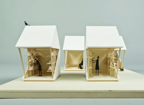 luna perschl rethinks earthquake recovery shelter with pocket house - designboom | architecture Emergency House, Gerobak Dorong, Temporary Architecture, Shelter Design, Emergency Shelter, Arch Model, Kiosk Design, Stall Designs, Tiny House Design