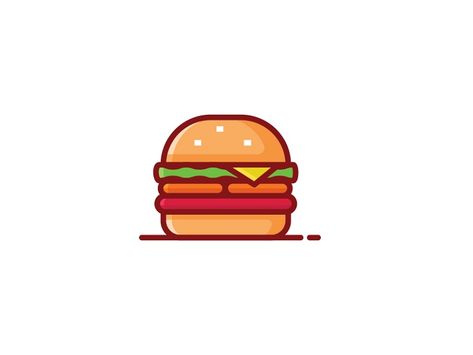 Burger Icon by Ariev Soeharto #Design Popular #Dribbble #shots Burger Drawing, Sesame Bread, Burger Icon, Sandwich Cheese, Restaurant Background, Burger Bun, Beer Icon, Bbq Table, Skateboard Photography