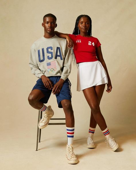 the countdown starts now 🇺🇸 pre-order the team USA olympic collection, available only at pacsun, over at the link in bio. La Olympics, Team Usa Olympics, Streetwear Collection, Stylish Activewear, Paralympic Games, Pickle Ball, Usa Olympics, Beach Shoot, Graphic Tees Vintage