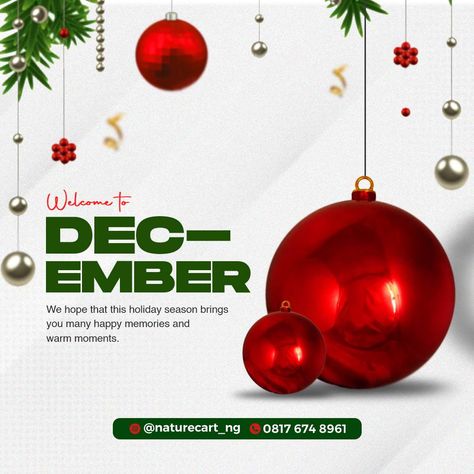 December Graphic Design, December New Month Design, Welcome To December Flyer, Flyer Design Christmas, Welcome To December Flyer Design, December Design Graphic, Christmas Flyer Design Ideas, Christmas Poster Design Ideas Creative, December New Month Flyer