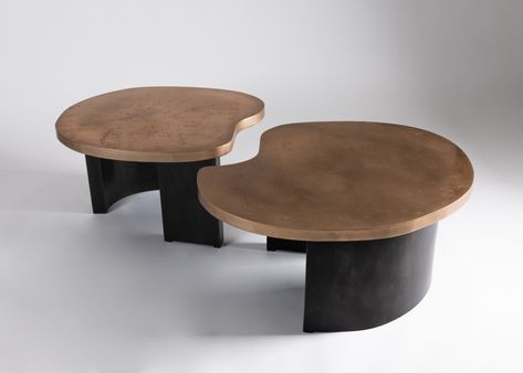 Bean, Contemporary Abstract Coffee Table - Douglas Fanning - Collection - Maison Gerard Abstract Coffee Table, Creative Bathroom Design, Organic Coffee Table, Modular Coffee Table, Bronze Coffee Table, Iron Coffee Table, Blackened Steel, Coffee And Cocktail Tables, Organic Coffee