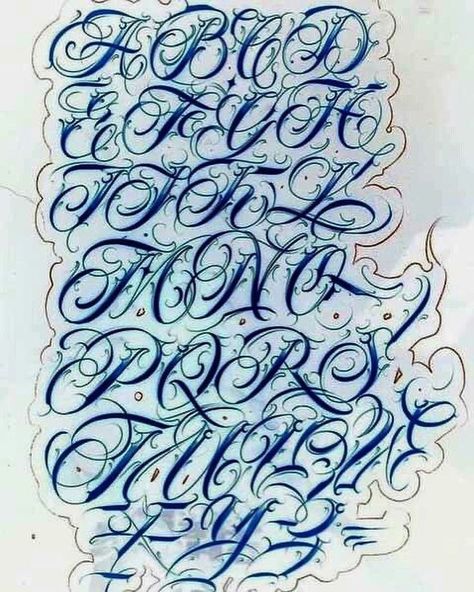 Tattoo Script Fonts Alphabet, Rare Script Tattoo, Tattoo Fonts Alphabet Hand Lettering, Alphabet Tattoo Design Lettering Styles, Chicano Tattoo Font Alphabet, Tattoo Script Alphabet, Calligraphy Fonts Alphabet Cursive Fancy Letters, Tattoo Fonts Alphabet Calligraphy Fancy Letters, Chicano Script Lettering