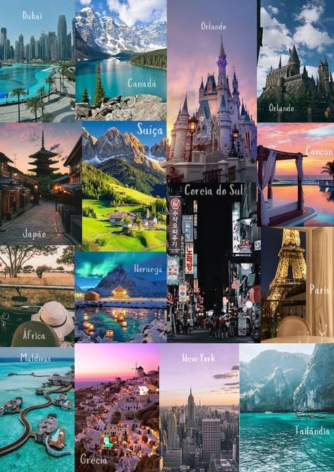 Travel Collage, Vision Board Images, Vision Board Pictures, Travel Wallpaper, Dream Travel Destinations, Travel Scrapbook, Beautiful Places To Travel, Elba, Travel Goals