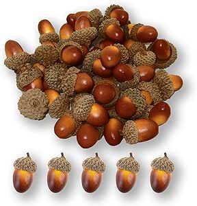 Wedding Fall Decorations, Acorn Decor, Bookshelves Cabinets, Bedroom Bookshelves, Acorn Decorations, Acorn Ornaments, Thanksgiving Wedding, Artificial Pumpkins, Artificial Fruit