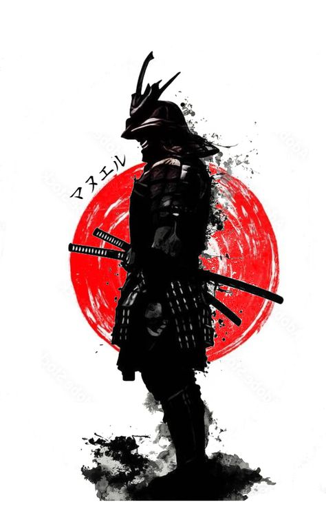 Samurai Silhouette Tattoo, Ronin Tattoo Design, Japanese Ronin Tattoo, Samurai Sketch Tattoo, Ghost Of Tsushima Tattoo, Ronin Tattoo, Japanese Demon Tattoo, Samurai Tattoo Sleeve, Samurai Warrior Tattoo