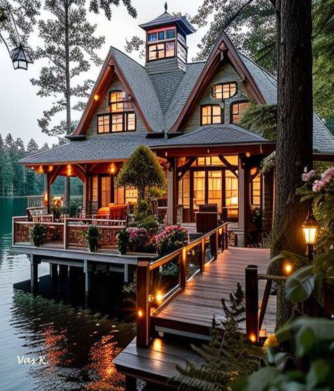 Dream Cottage, Cabins And Cottages, Dream House Exterior, Cabin Homes, Cottage Homes, Log Homes, House Inspo, Dream Home Design, House Inspiration