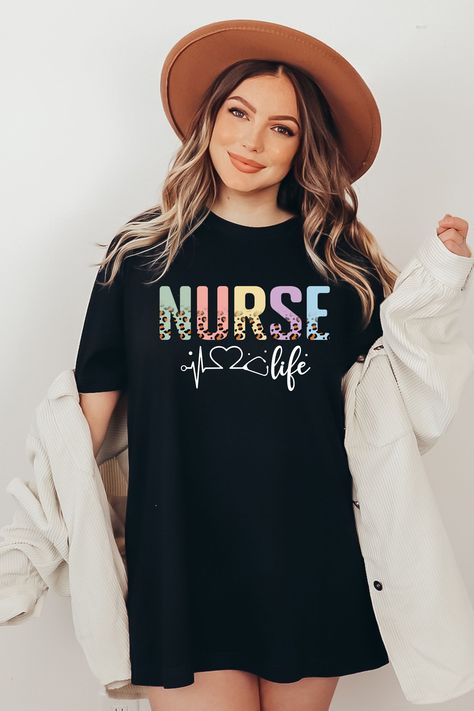 Show appreciation for the incredible nurses in your life with our trendy Nurse Life Shirt. Perfect for Nurse Week or as a thoughtful gift, this shirt captures the spirit of the nurse life with its charming gnome and leopard print design. Picu Nurse, Nurse Week, Nurse Shirts, Future Job, The Nurse, Nicu Nurse, Gift For Nurse, Nurse Appreciation, Nurses Week