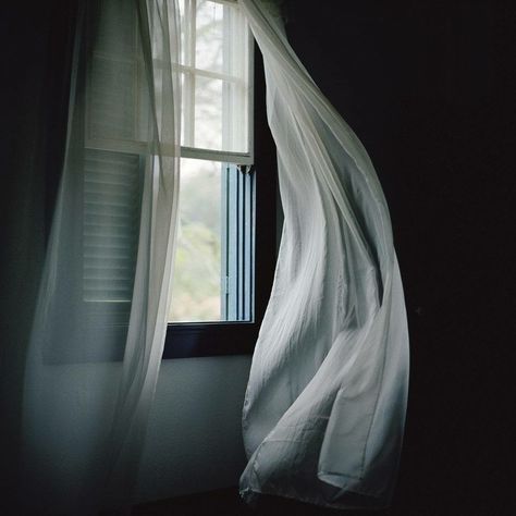 "You just need to be alone for a while. Until you feel yourself again." The Curtains, Window View, Cinematic Photography, Through The Window, Open Window, Light Texture, Light And Shadow, Background Design, In The Dark