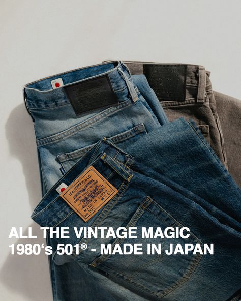 The @levis Made in Japan 501 is inspired by the classic 1980s style made famous by rock stars, celebrities, rebels and style icons around the world. A durable selvedge jeans woven on a traditional narrow loom by master craftsmen in Japan. A pair of pants that will last a lifetime. Shop now on www.bstn.com! #bstnstore #levis #madeinjapan 1980s Style, 1980s Fashion, Rock Stars, Levi Strauss & Co, Pair Of Pants, Quality Clothing, Made In Japan, Style Icons, Loom