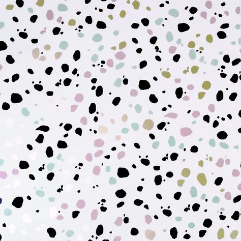 Dalmatian 10.05m x 53cm Metallic Finish Wallpaper Roll Spotty Wallpaper, Paw Wallpaper, Multi Wallpaper, Spotted Wallpaper, Inspired Wallpaper, Animal Print Wallpaper, Dalmatian Print, People Talking, Dots Wallpaper