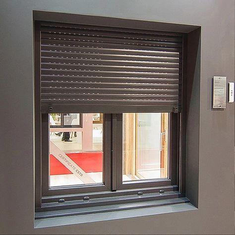 JST China Wholesale Automatic Security Aluminium Metal Rolling Roll Up Shutter Window Doors https://m.alibaba.com/product/1600619082470/JST-China-Wholesale-Automatic-Security-Aluminium.html?__sceneInfo={"cacheTime":"1800000","type":"appDetailShare"} Dewalt Storage, Shutters Indoor, Flat Roof Design, Shutters Interior, Modern Window Design, Window Shutters Exterior, Window Doors, Security Shutters, Shutter Designs