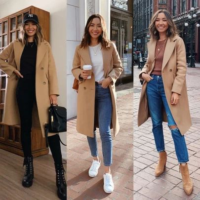 Camel coat outfits / wearing 00 and linked to similar options http://liketk.it/37ouU #liketkit @liketoknow.it #LTKunder100 #LTKstyletip Camel Coat Outfit Winter Style, Tan Coat Outfit, Beige Coat Outfit, Peacoat Outfit, Coat Outfit Casual, Long Coat Outfit, Camel Coat Outfit, Winter Coat Outfits, Trench Coat Outfit