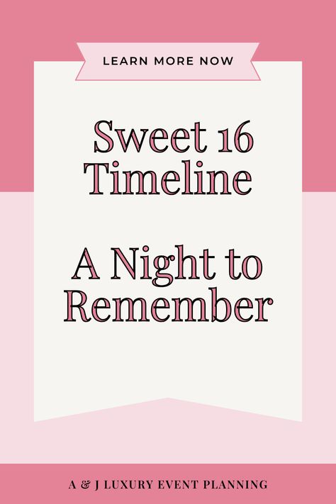 The Sweet 16 is a milestone event in the life of a young woman, marking her transition from childhood to young adulthood. This timeline provides a detailed overview of the key stages and considerations for planning and celebrating a memorable Sweet 16 party. Sweet 16 Agenda, Sweet 16 Party Agenda, Sweet 16 Party Order Of Events, Sweet 16 Party Checklist, Sweet 16 Party Schedule, Sweet 16 Party Timeline, Planning A Sweet 16 Checklist, Sweet 16 Party Itinerary, Places To Have A Sweet 16 Party