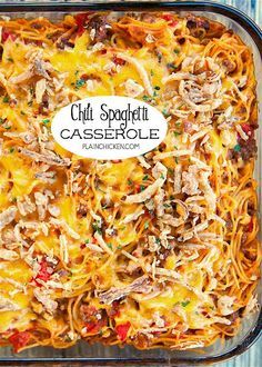 Chili Spaghetti Casserole, Spaghetti Ground Beef, Chili Spaghetti Recipe, Spaghetti Dishes, Chili Spaghetti, Casseroles Recipes, Leftover Chili, Beef Meals, Best Spaghetti