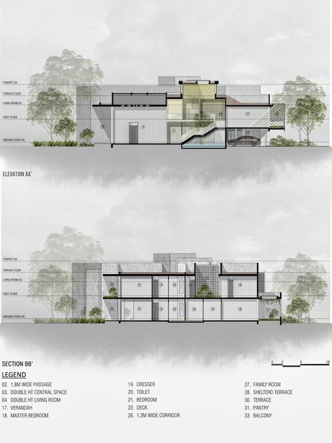 Render architectural plan, elevation, and section in photoshop Architecture Plan Drawing Presentation, Render Elevation Architecture, Architecture Plan Photoshop Render, Digital Architecture Sheets, Plans Architecture Presentation Drawings, Plan Section Elevation Presentation Sheet, Site Sections Architecture, Architectural Plan Render, Architectural Plans Render