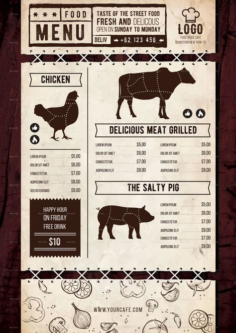 Grill Menu Design Ideas, Meat Menu Design, Menu Project, Price List Design, Grilling Menu, Supermarket Design, Food Menu Design, Green Pasture, Grill Design