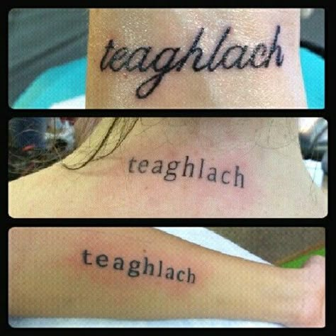 Teaghlach, it means 'Family' in Irish.  I want to get a tattoo that says "Teaghlach Go Deo" which means Family Forever (: <3 Tattoo Ideas Family, Gaelic Tattoo, Trendy Tattoo Ideas, Irish Tattoos, Family Forever, Trendy Tattoo, Celtic Tattoos, Family Tattoos, Sister Tattoos